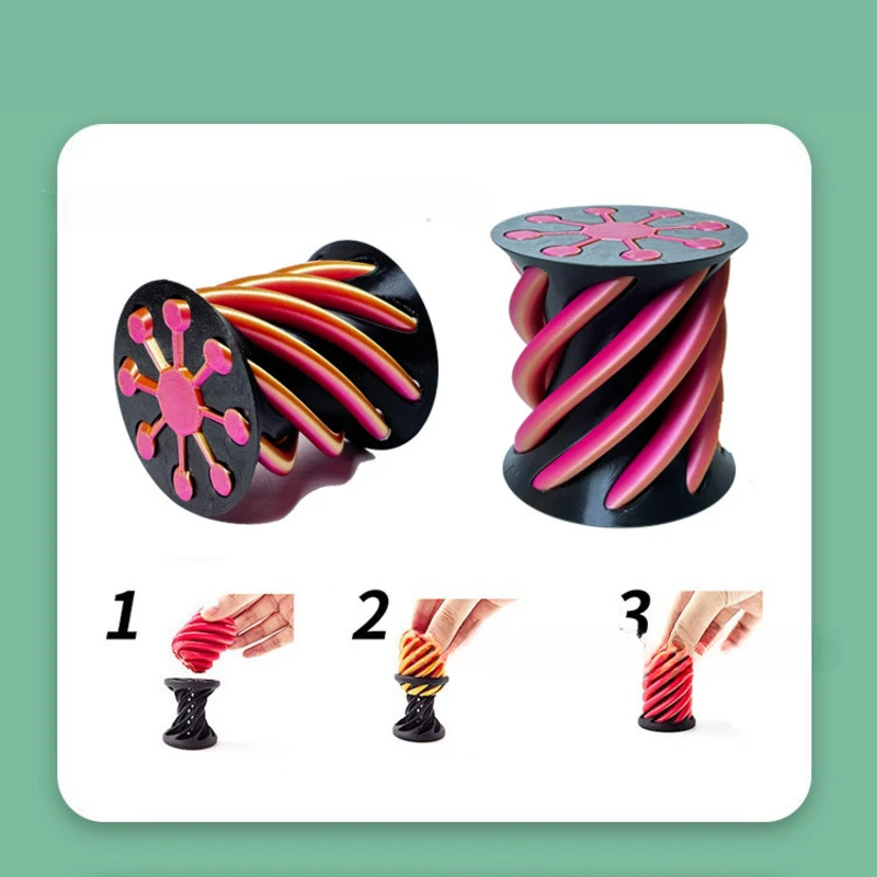 ثلاثية الأبعاد مطبوعة دوامة مخروط الهرم النحت لعبة لتخفيف الضغط الإبداعية تذكارية دفع واللعب زخارف مكتب تململ هدية للبالغين طفل