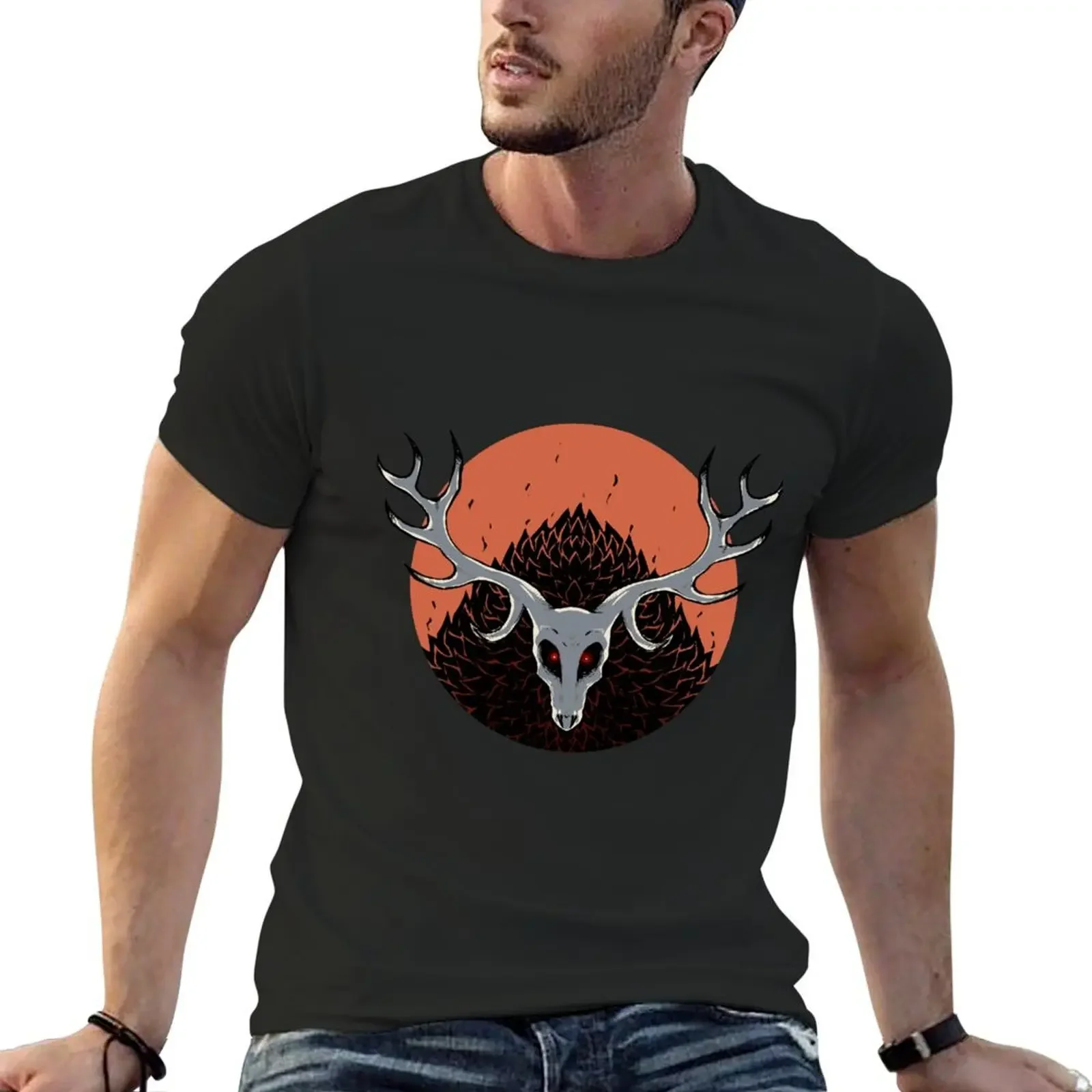 

Night Terror Stare T-Shirt korean fashion summer top mens plain t shirts