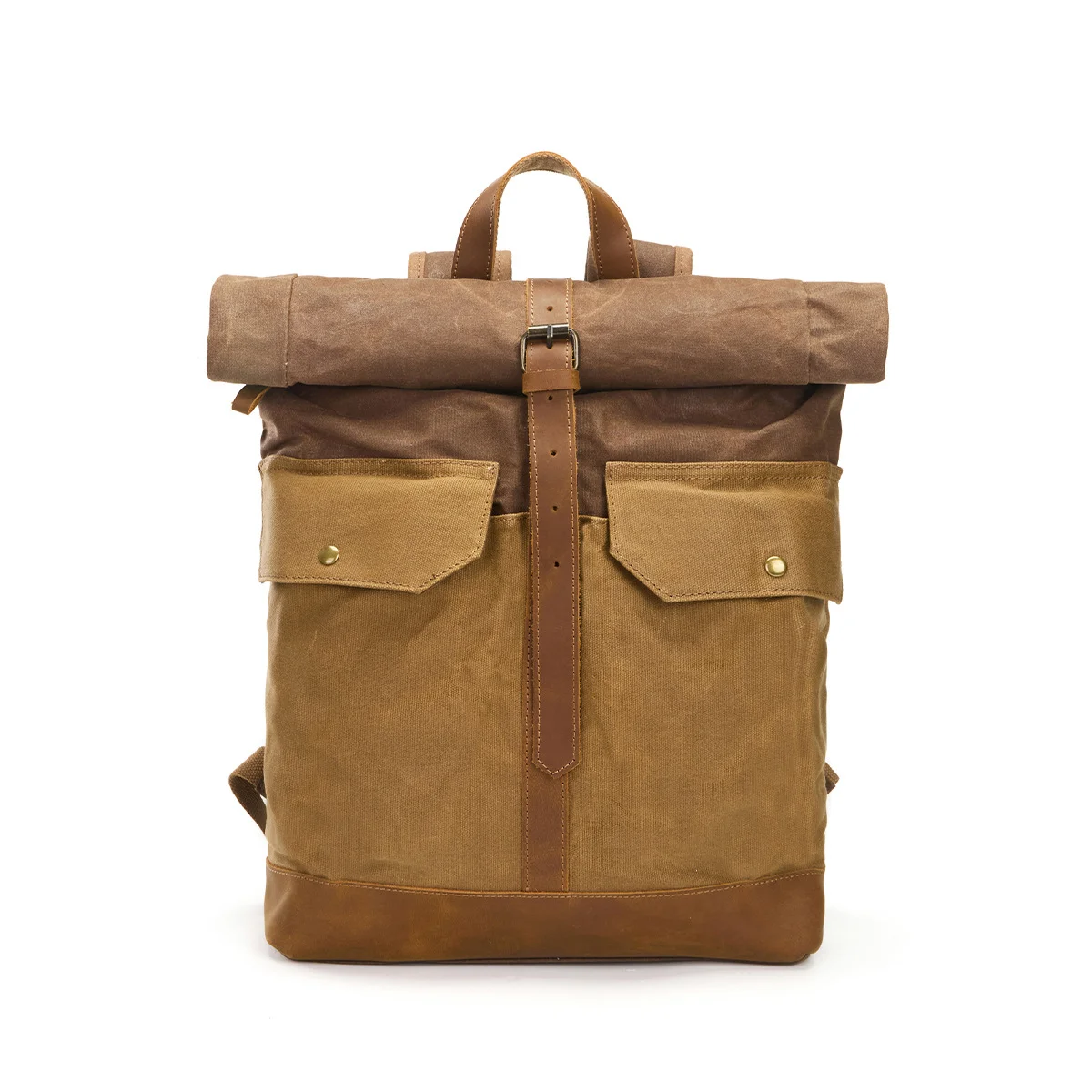 

Custom Logo Design Casual Canvas Backpack Leisure Outdoor Backpack with Laptop Storage for Unisex