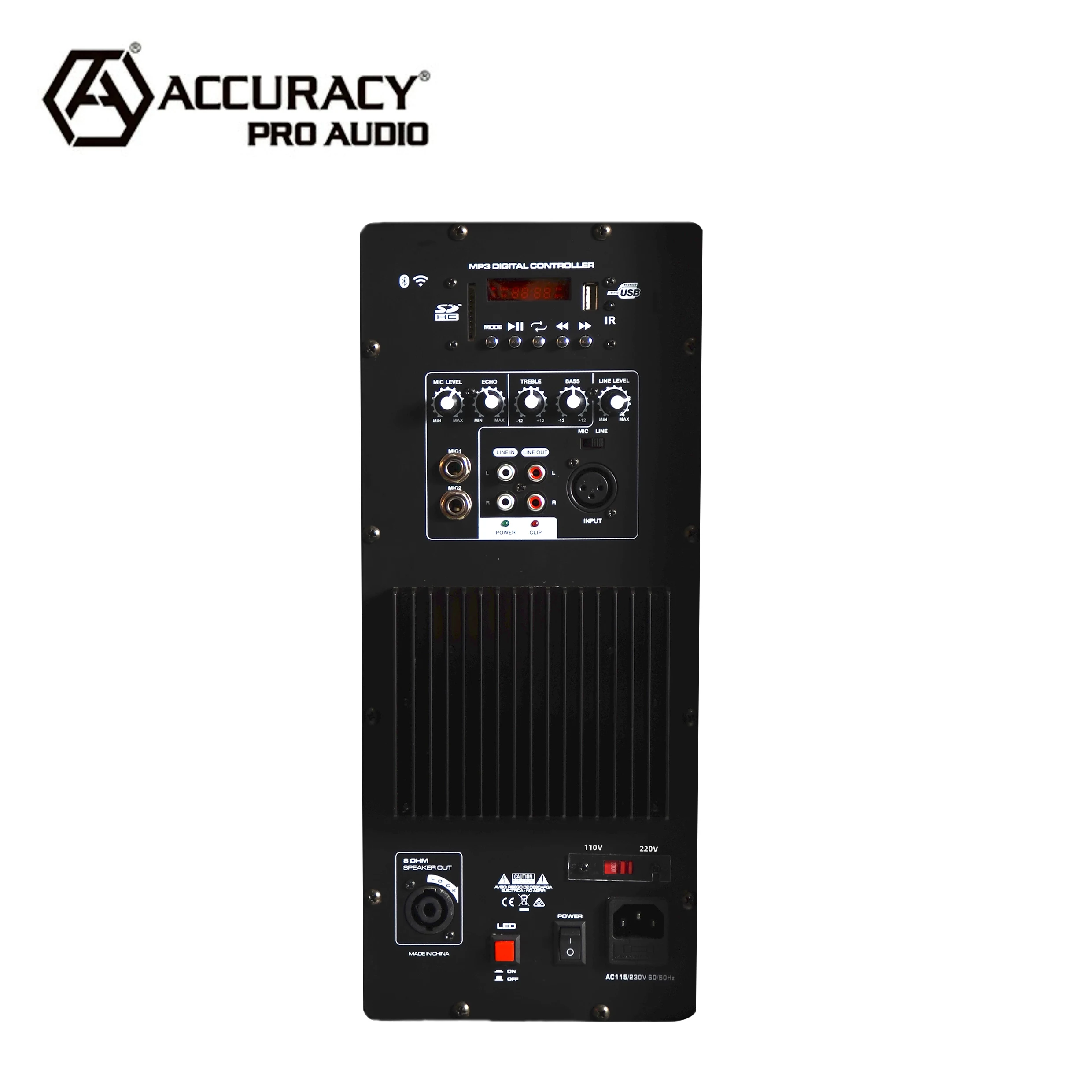 Accuracy Pro Audio PML15AOE 15'' Inch 100W Professional Audio Class AB Plastic Active Speaker Powered Speaker