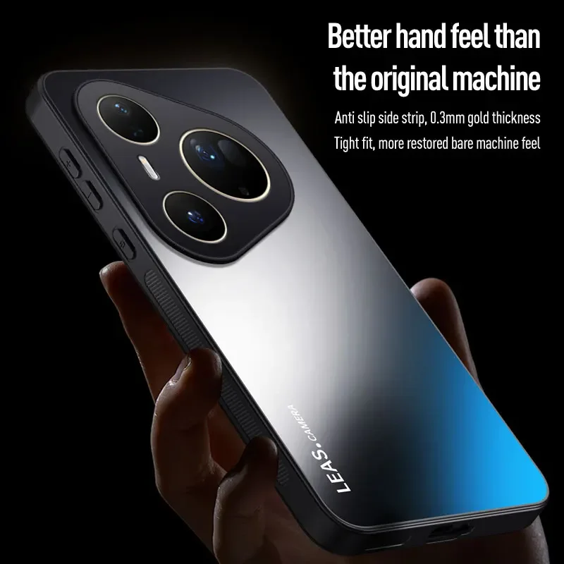 Huawei Pura 80 70 Ultra Pro Plus P60 P50 P40 P30 Pro用 高級AGフロストソフトマット फोनケース 耐衝撃保護バックカバー