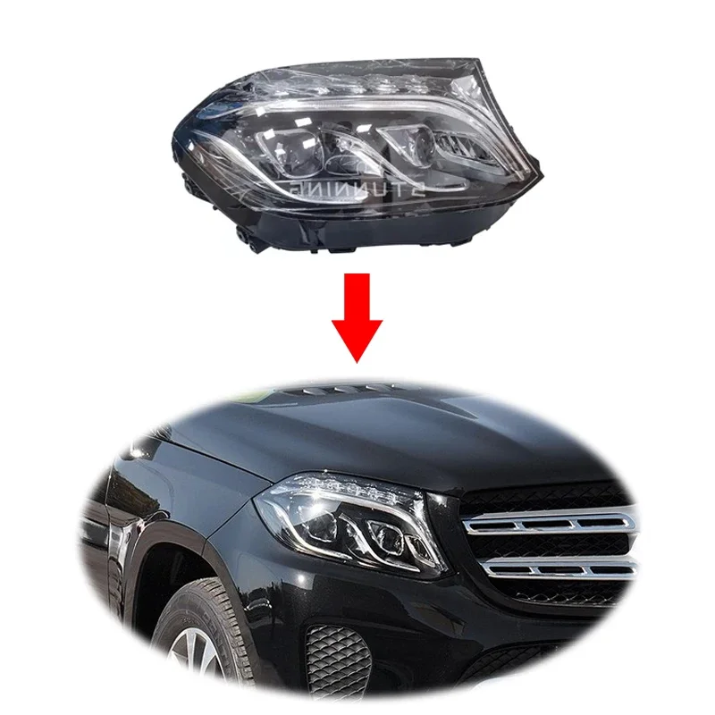 forPlug and play upgrade to GLS 2016-2019 HID xenon headlight Headlamp assembly For mercedes benz GL class x166 2013-2016 head l