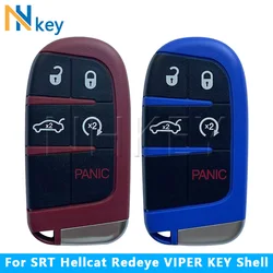 NH KEY 5Buttons Shell Fob For R/T Trackhawk Scat Pack/392/HEMI/Challenger/DAYTONA For SRT Hellcat Redeye Widebody VIPER