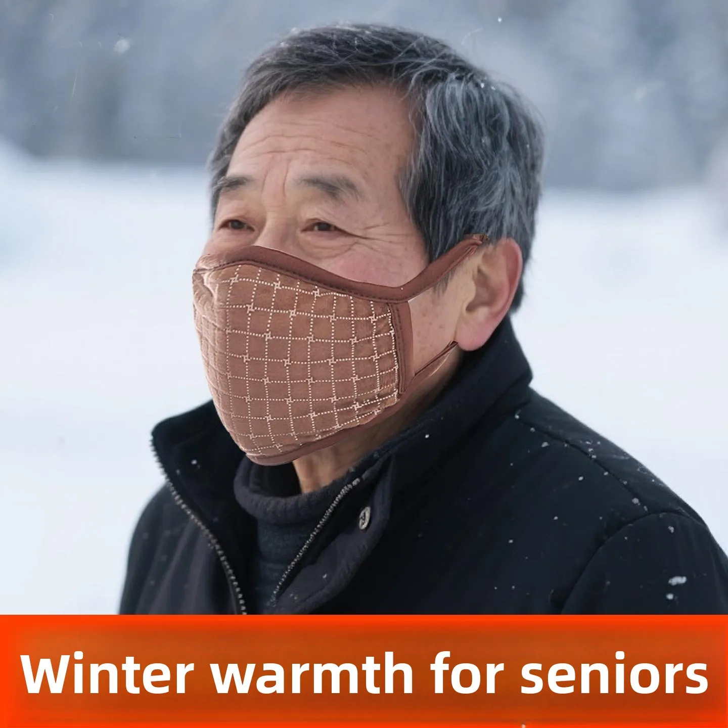 

Warm Breathable Waable Dustproof Winter Autumn Mask for Middle Aged And ly People Faionable Design Cotton Material