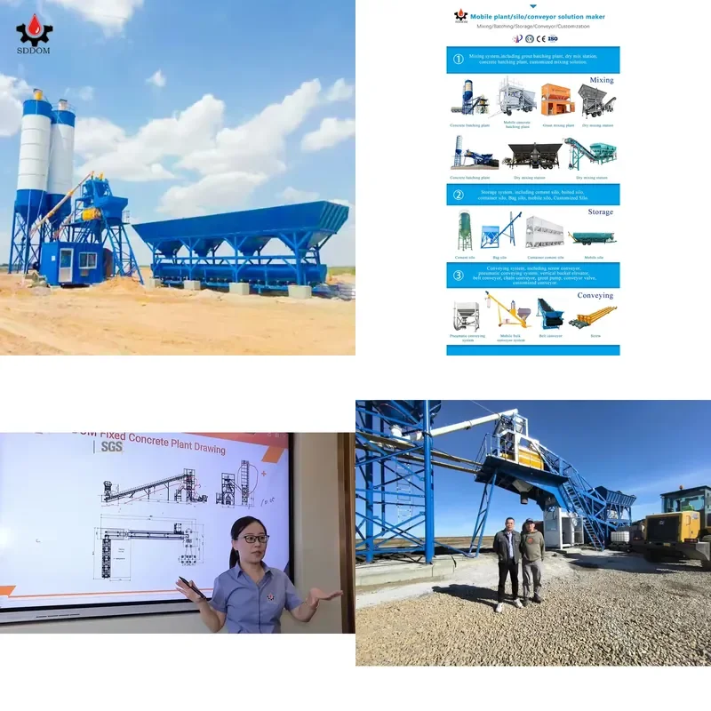 2026 CE Factory Manufacturer Hzs 25 to 240 M3/h Small Portable Ready Mixed Concrete Batching Plant