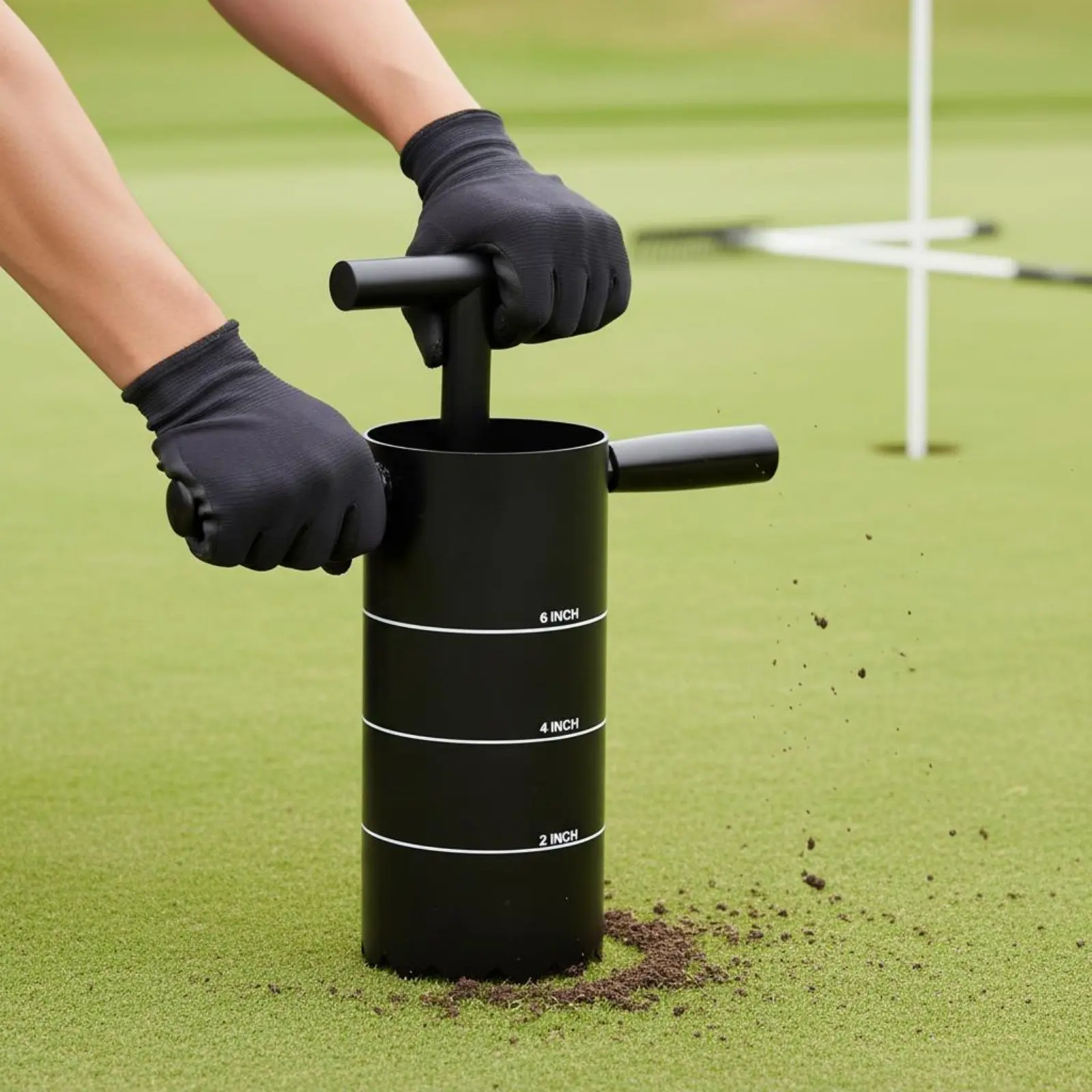 

Golf Hole Cutter Portable Golf Cup Cutter Outdoor Tool Easy to Use Sports Gear Turf Cutting