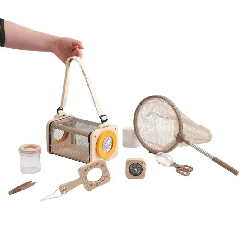 Multifunctional Outdoor Adventure Nature Exploration Toys Preschoolers Wood Catch Insects Outdoor Learning