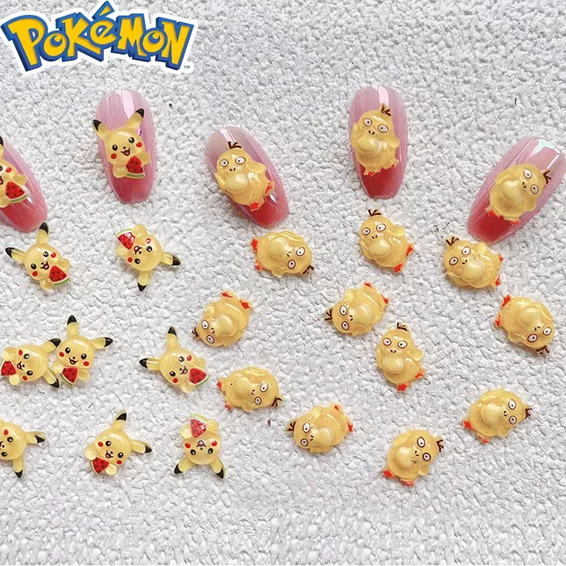 

Pokémon Cartoon Acrylic Nail Charms 3D Decoration Anime Nail Jewelry for Women Girls Accessories DIY Supplies Birthday Gifts