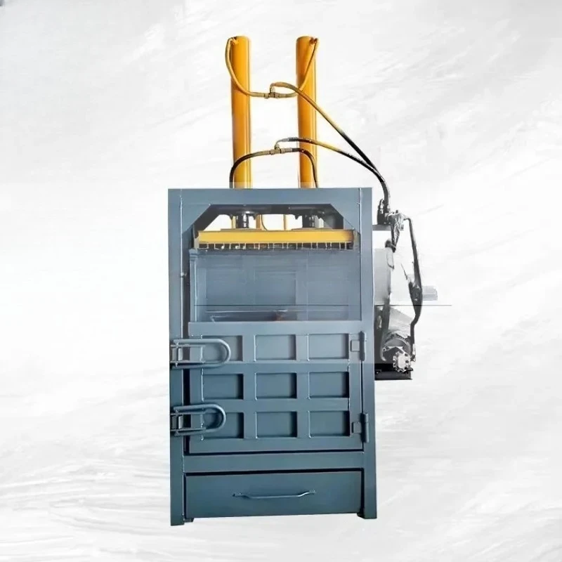 

2025 Compact Vertical Baler Hydraulic Press Machine Carton Cardboard Compress Cotton Scrap Metal Aluminium Can Industrial