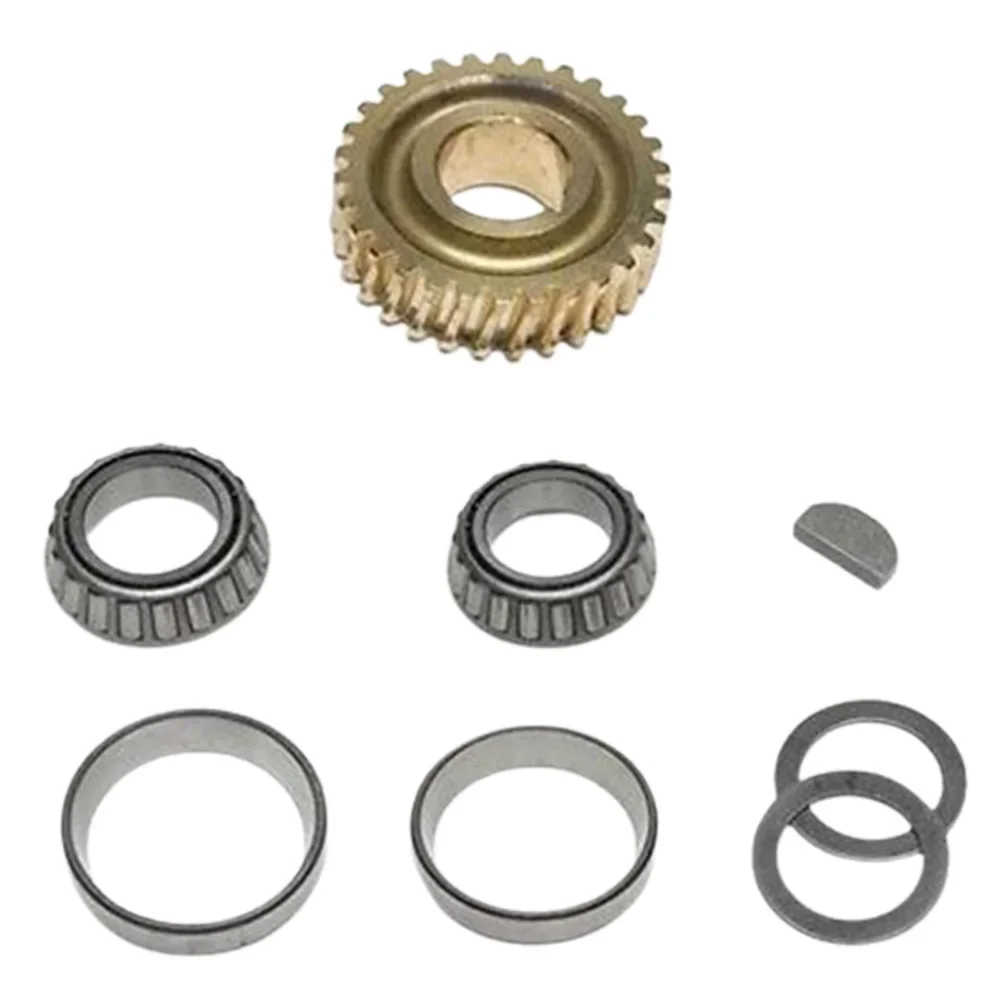 

For Horse Tiller Drive Gear Kit GW-11527 GW-1064 With Bearings Shaft Key Heat Treated Washers Lawn Mower Parts