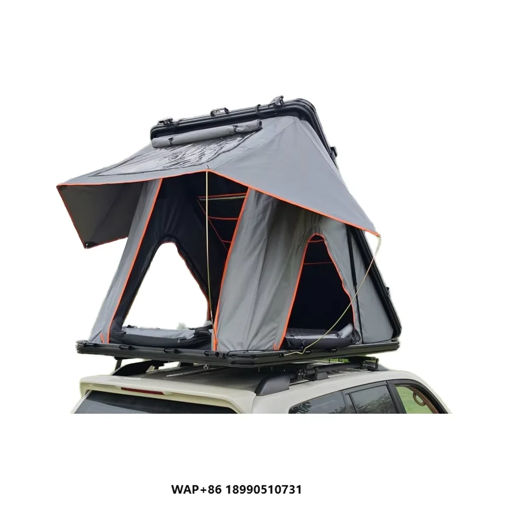 

Aluminum Shell Roof Tent Car Tent 2-3 Person Universal Fitment Easy Installation Outdoor Camping