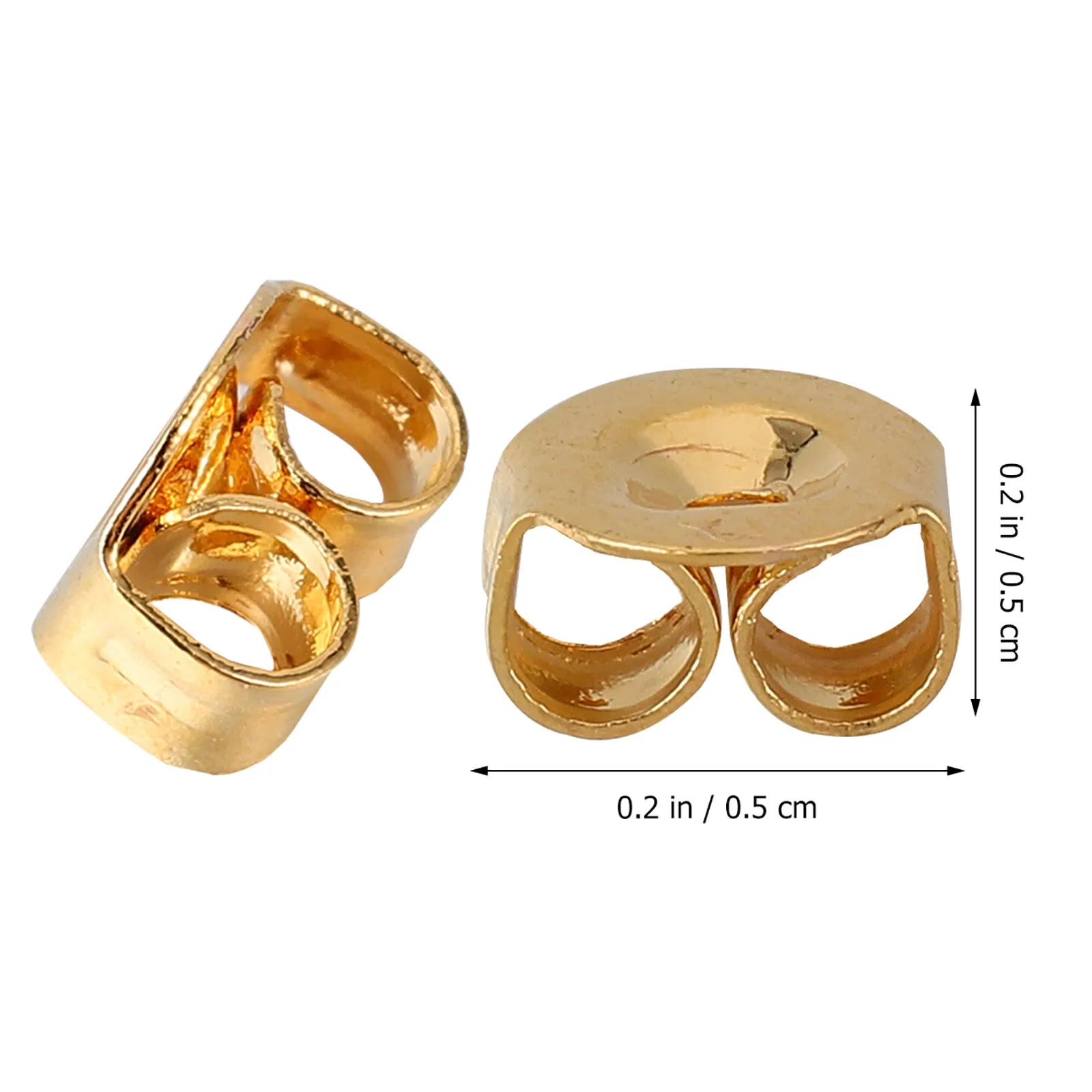 200Pcs Earring Backs High Grade Safety Stoppers Replacement Accessories for Sensitive Skin DIY Jewelry Accessories Earrings Back