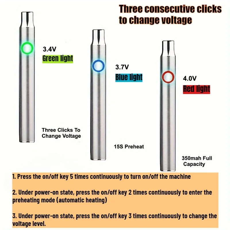 510 Connector Battery Rod Adjustable Voltage Mini Soldering Iron Kit，USB Rechargeable Soldering Iron, Appliance Repair DIY Tool