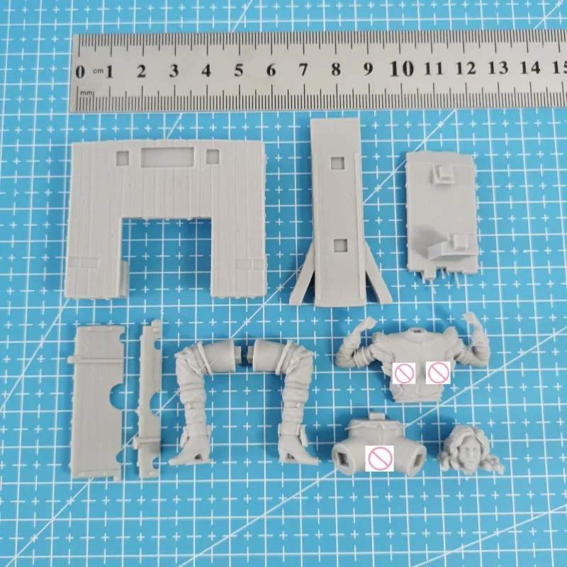 Yennefer ingossato Fai da te Figura in resina Scala 1/24 Kit modello assemblato Smontato Diorama Non verniciato Figurine Giocattoli per hobby