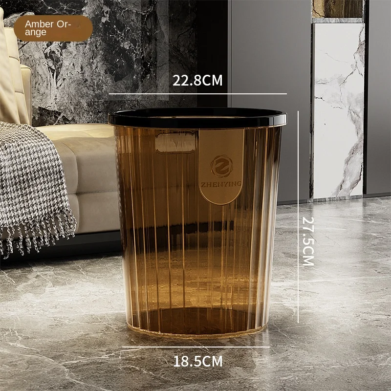 Living Room Household Transparent Toilet Kitchen Large Office Trash Can