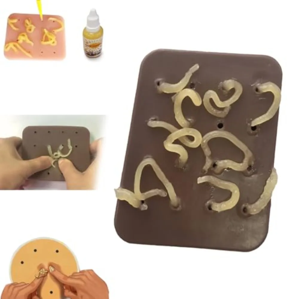 

Pimple Popping Stress Relief Toy Silicone Reusable Squeeze Acne Toys With 30ml Additive Solution Novelty Toy for Child and Adult