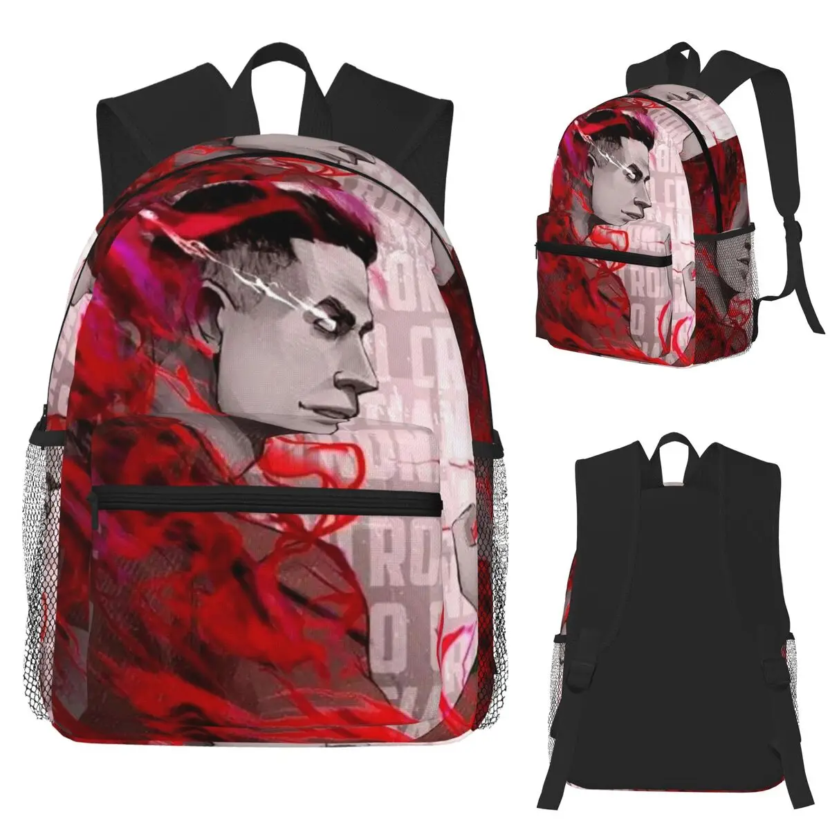 

Football Star Ronaldo CR7 Student Backpack School Bag Hiking Travel Daypack for Boys Girls Fashion Bookbag Shoulder Bags