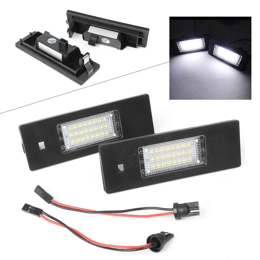 2Pcs Car LED license Number Plate Light Lamp Lighting Indicators For BMW 1 6 Series Z-Series & For Mini Cooper etc