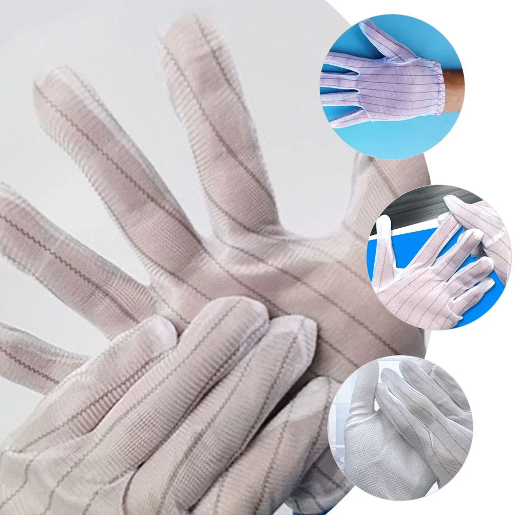 10 Pairs Work Glove Anti-static Gloves Electronics Installation Applicator Mittens