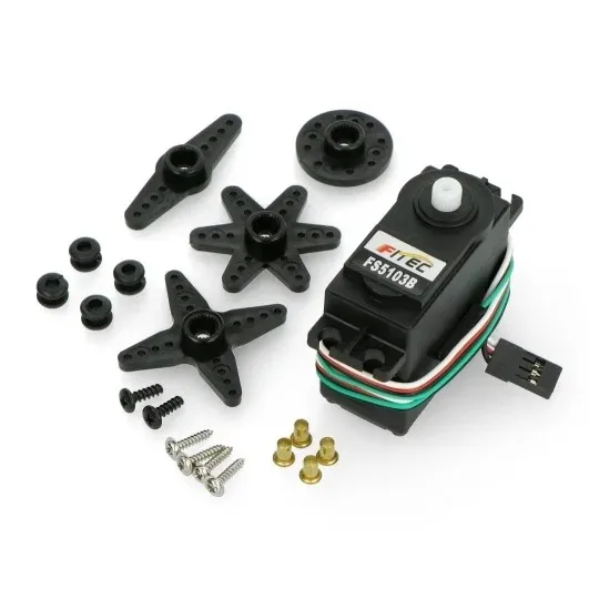 

Feetech FS5103B 6V 3KG PWM стандартного размера POM Gear Core Motor Аналоговый сервопривод для роботизированной руки автомобиля Умный дом DIY Образовательный робот-автомобиль