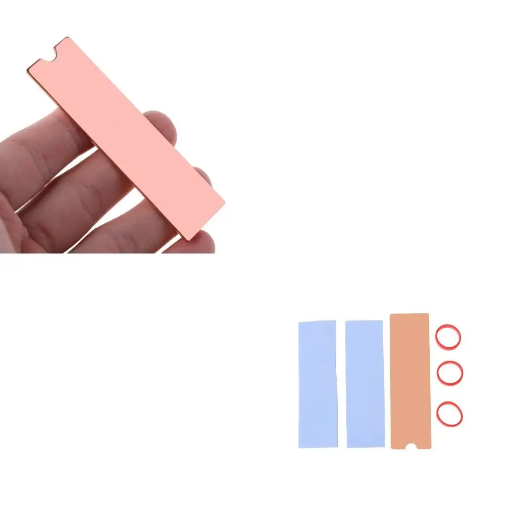 

Copper for M.2 2280 Heatsink Cooler Hard Drive Cooling Pad 76x24x1mm