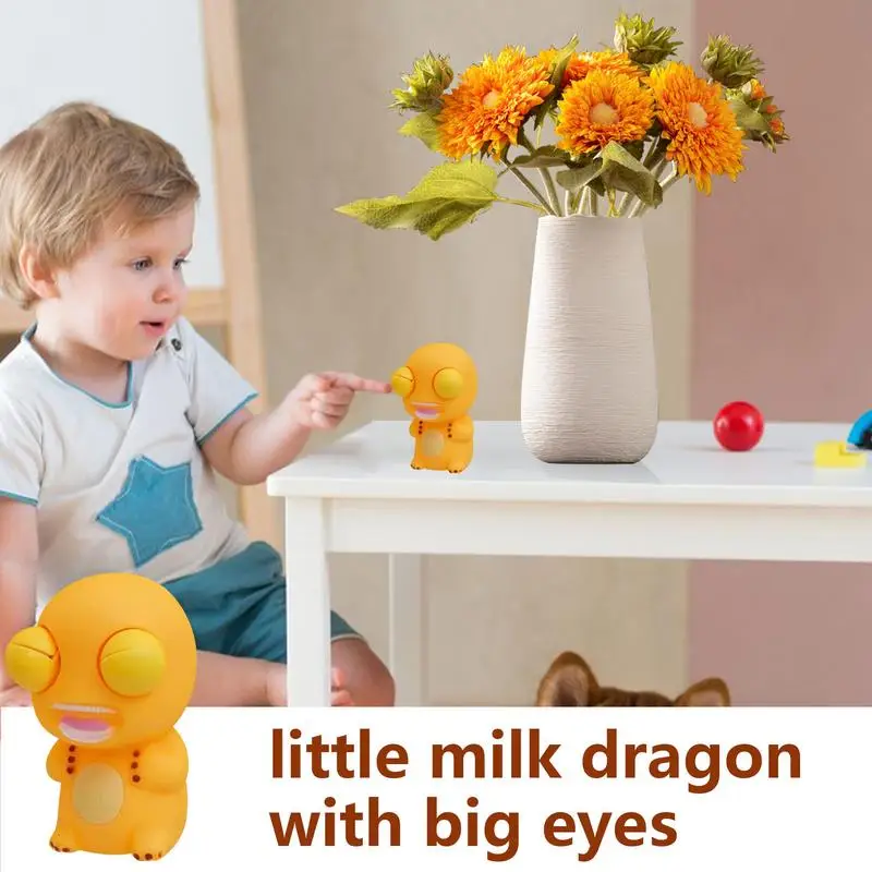 Fidget Toys Portable Milk Dragon Toy Fidget Toy giocattoli sensoriali Pop Out Eyes Squeeze Toy Milk Dragon Shape antistress kid Toys