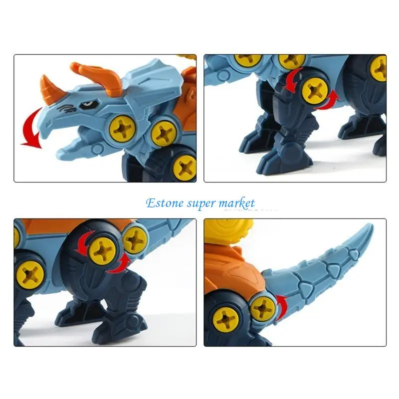 090B 3 في 1 لعبة بناء الديناصورات تيك أبارت DIY لعبة أنشطة الأولاد