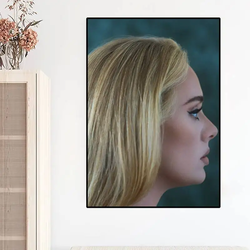 Singer Adele POSTER Prints Wall Painting Bedroom Living Room Wall Sticker Small