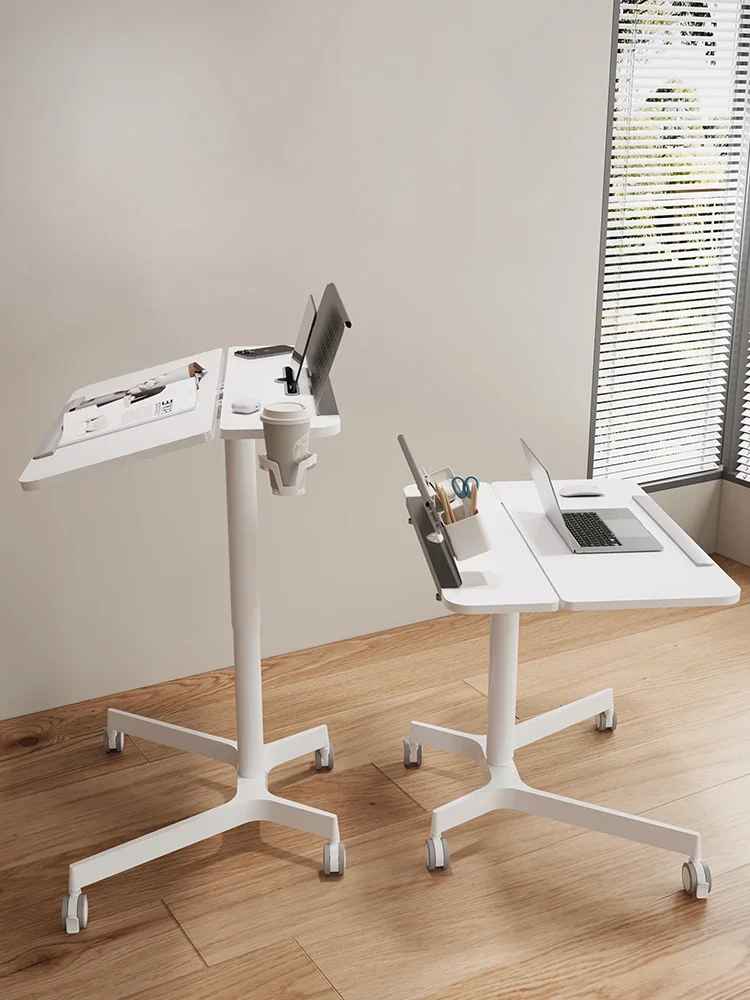 Nordic Removable Bedroom Office Desk White Home Lift Children Study Desk Folding Computer Table Book Mesa Office Furniture Wall