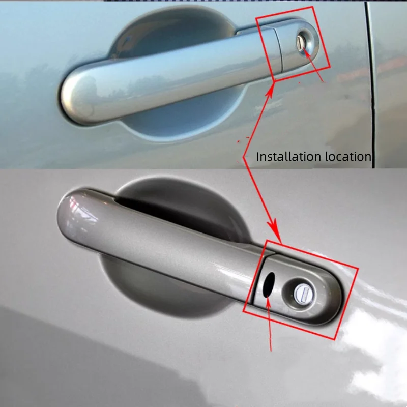 For NISSAN 2005-2010 TIIDA LIVINA GENISS Outer door handle cover Lock core decorative cover Exterior door handle cover