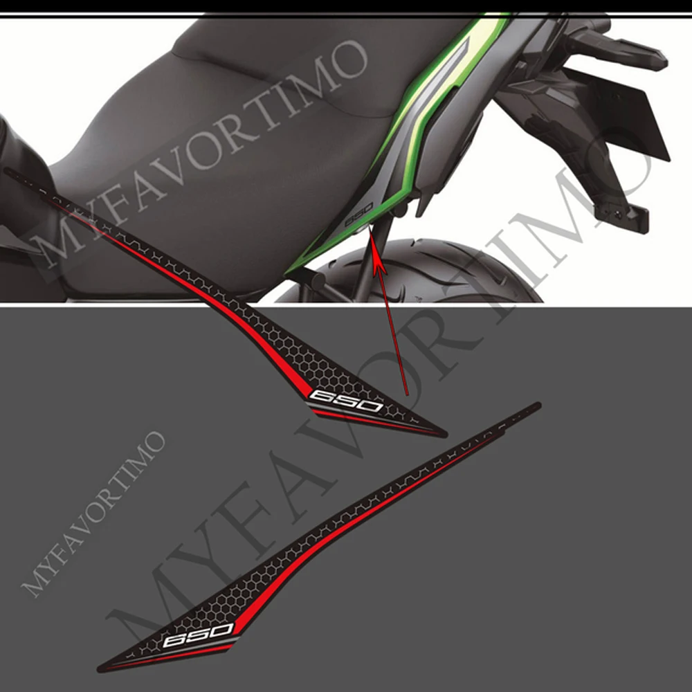 

Tank Pad Protector Kit Knee Wind Deflector Windshield Windscreen For Kawasaki Versys 650 LT Touring Motorcycle Stickers Decals