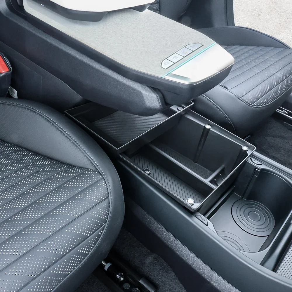 UOSO For Kia EV4 Double-Layer Center Console Organizer Car Tray Armrest Storage Box Car Accessories