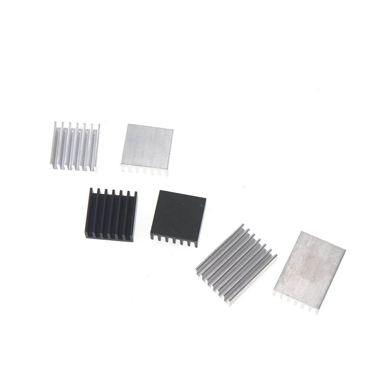 50/20PCS Vacuum tube video memory CPU chip Aluminum radiator 14*6*6/14/20/65mm heat sink/block black/white