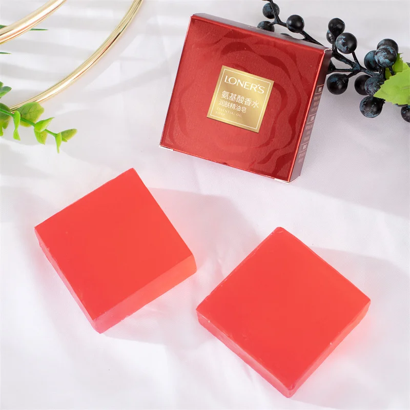 Amino Acid Rose Perfume Essential Oil Soap Refreshing Face Soap Cleanser Bath Hand Soap Soap