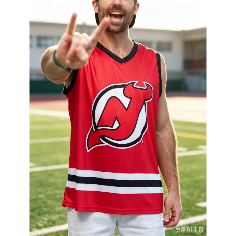 Retro Los Angeles Kings Ice Hockey Sleeveless Jersey Men Quick Dry Tank Top Gray Stripes Sport Training Fan Family Matching