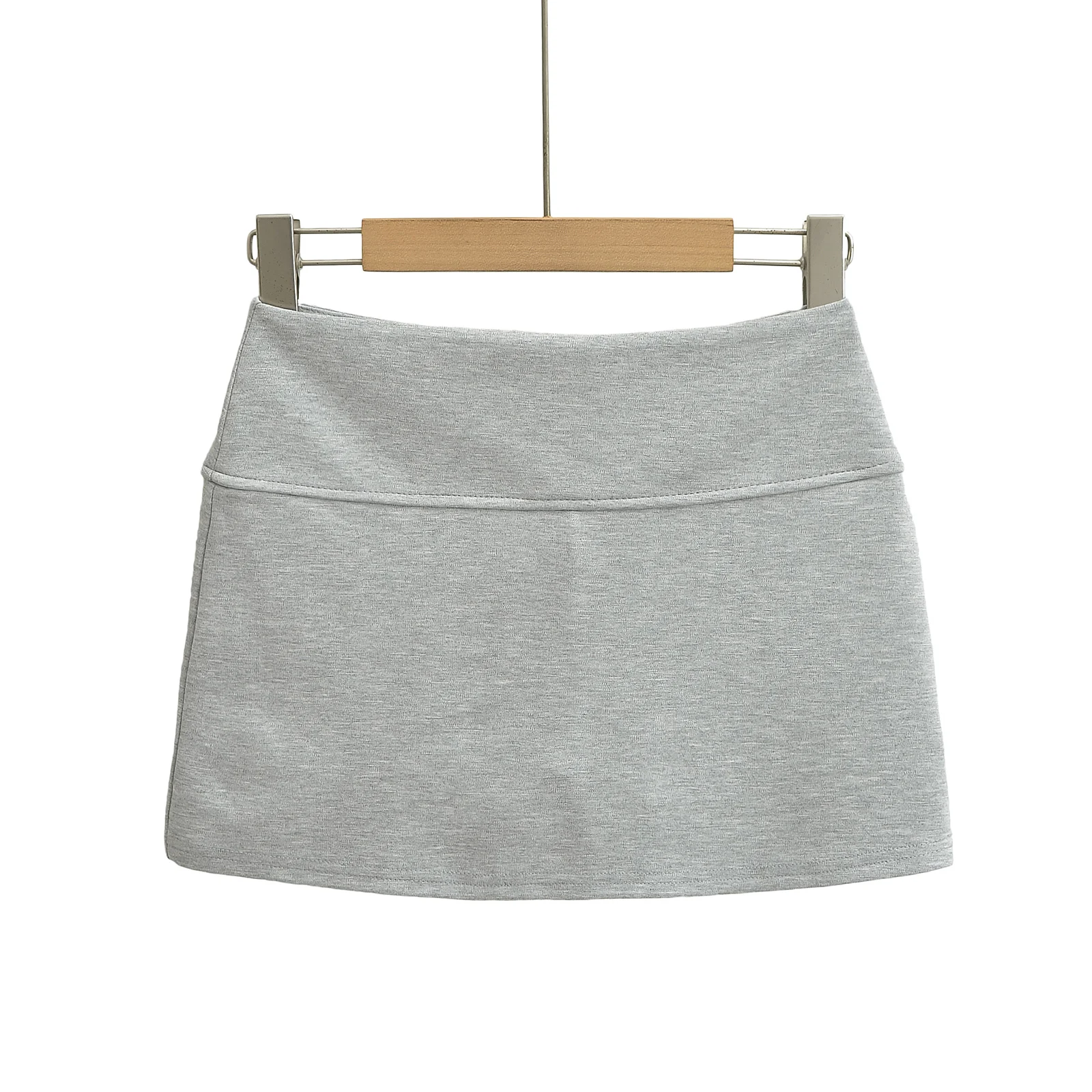 Black mini skirts for women kawaii skirt harajuku fashion knitted pencil skirt grey brown double layer skirt with safety shorts