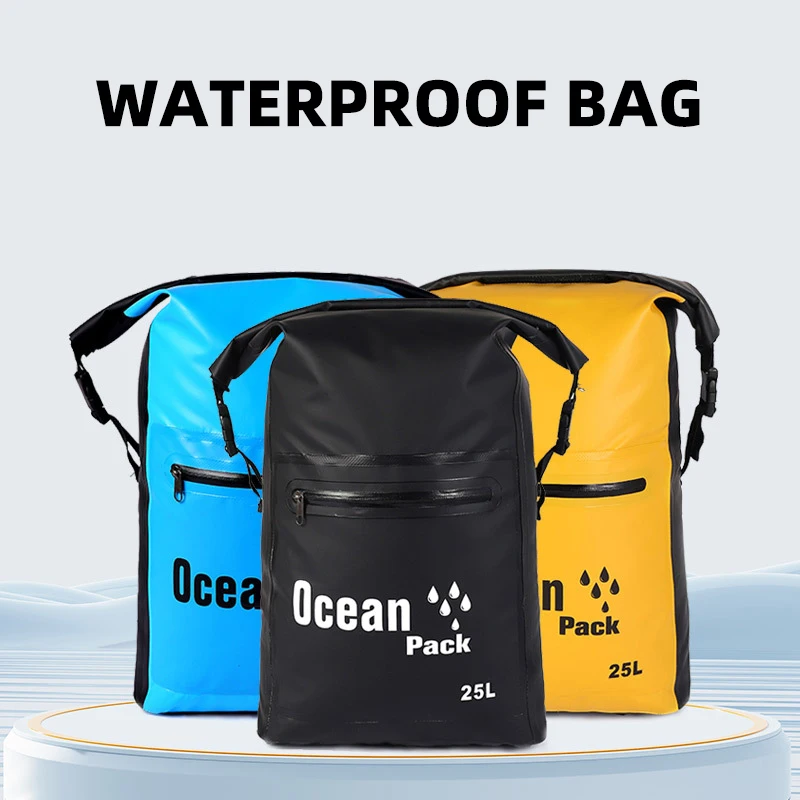 

25L PVC Waterproof Dry Bag Swimming Water Backpack Outdoor Sport Rucksack for Rafting Kayaking Boating Floating Trekking Camping