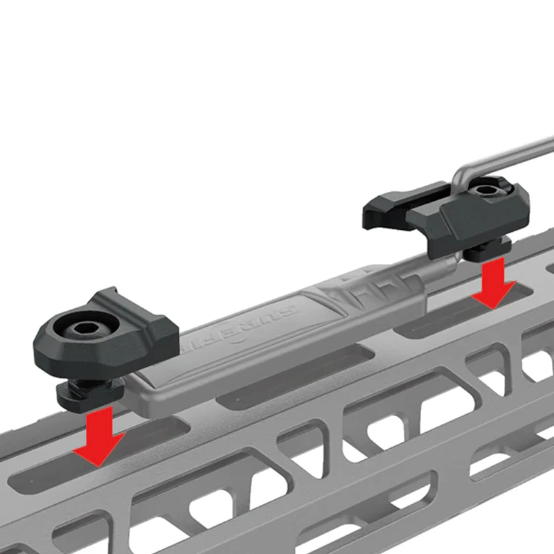 Surefir Tough Tactical Tools Type Remote Tape Switch Mount Plate Fit M M600C Element M600U Series Weapon Light Mlok Keymod Rail