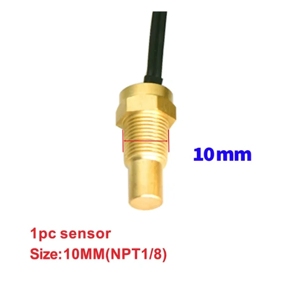 Auto Auto Wasser temperatur anzeige/Voltmeter für Autos 28/34mm Adapter 10mm Auto temperatur sensor npt 1/8 Meter -10 ~ 110 Celsius 12V 24V – Detail 1