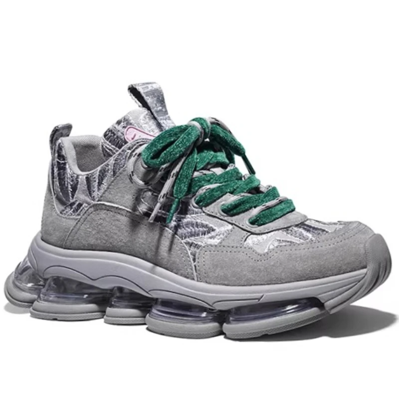 Men's and Women's Retro Embroidery Casual Sneakers Fashion Daddy Shoes for Couple's Comfortable Thick Soled Sports Leisure Shoes