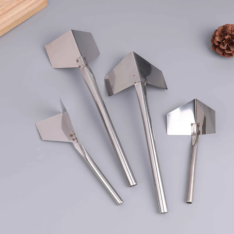 1/4Pcs Stainless Steel Putty Knife - Drywall Inside Outside Corner Scraper Puller Hand Tool For Construction Work