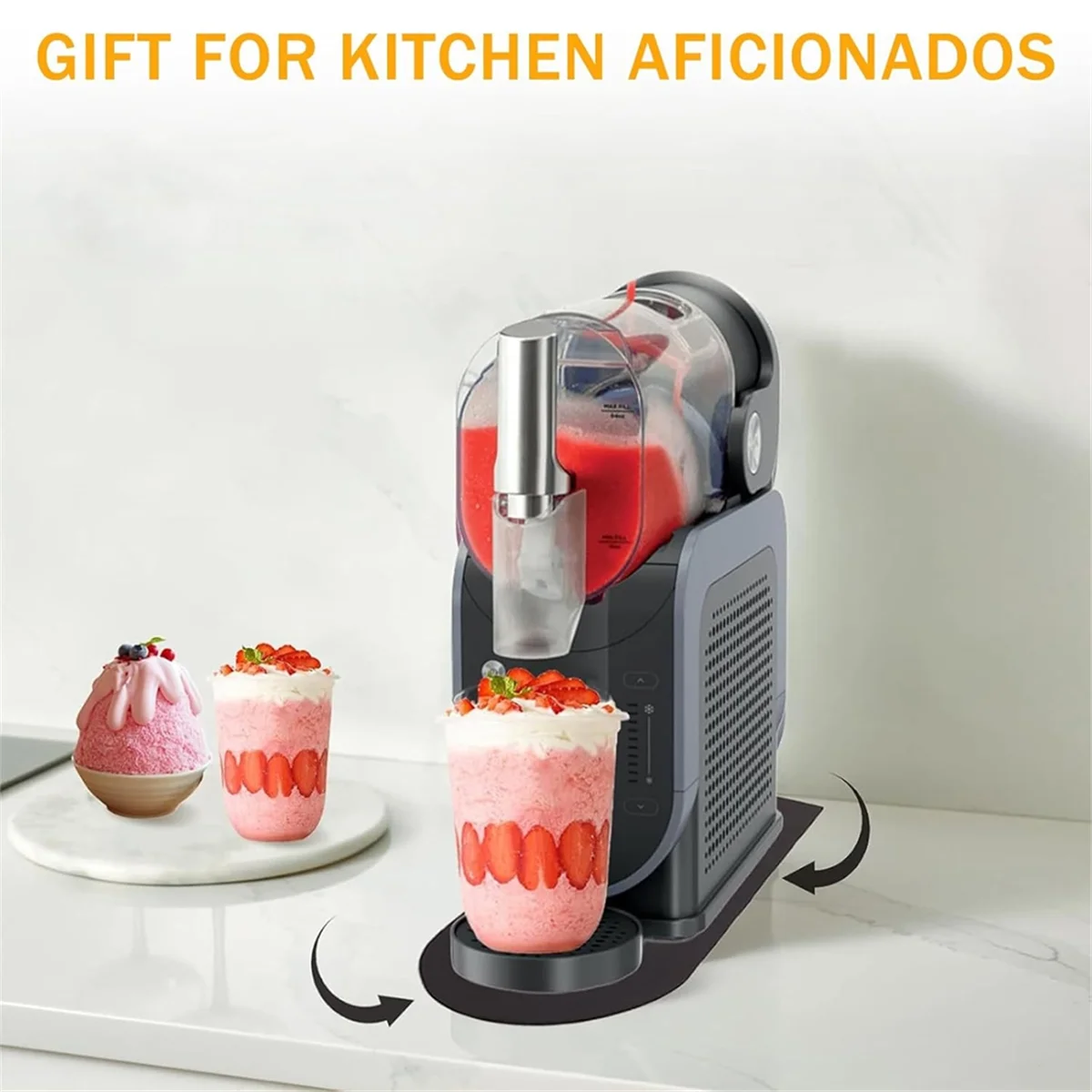 AAAL Sliding Pad for Slushie Machine FS301 and FS300 Smoothie Maker Mat Quickly Slide Frozen Drink Machine on Table image 2