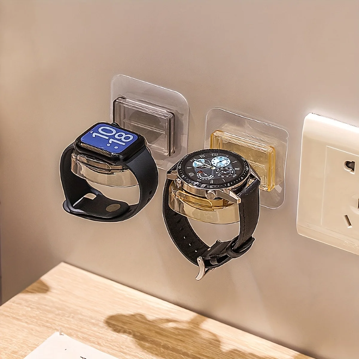 Wall-mounted watch charging stand, multi-functional charging stand, watch placement and storage rack image 4