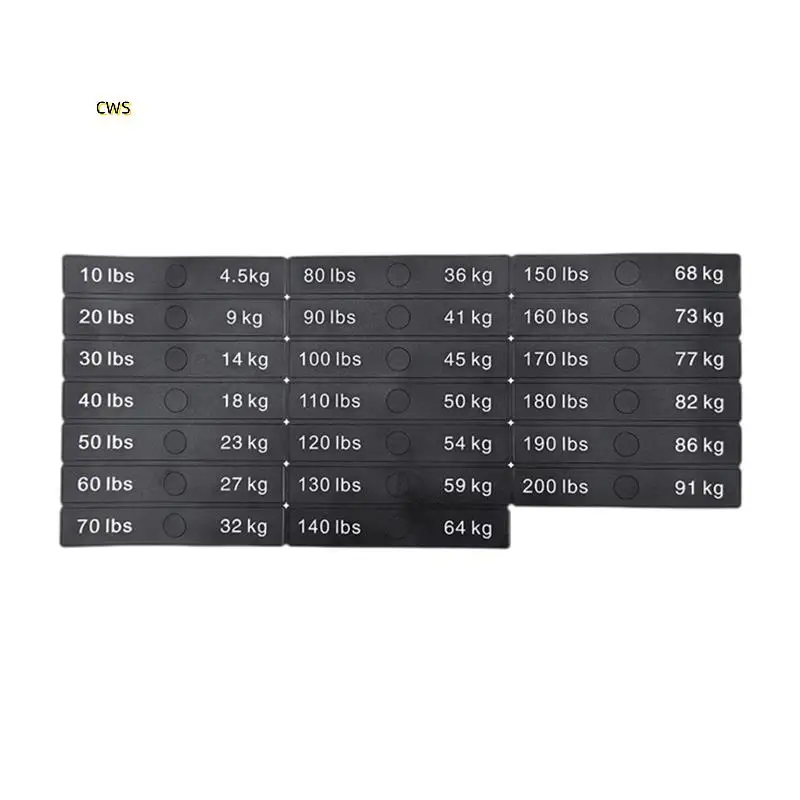 サーキットブレーカーラベルステッカージム自己粘着加重ブロックラベルステッカーエクササイズ機器デカールウェイトスタックラベル