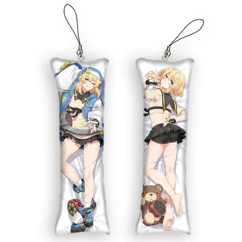 

New Pattern Guilty Gear Bridget Double Sides Printed Small Key Chain Mini Pillow Pendant Phone Keychain Backpack Decoration