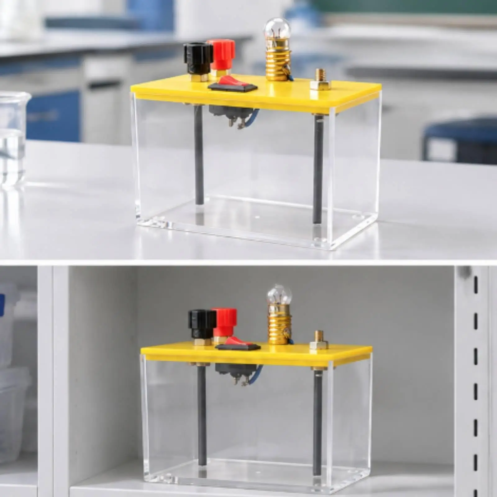 Solution Conductivity Experiment Apparatus Compact Liquid Conductivity Tester with Lamp Sensor Long-Lasting Reliable