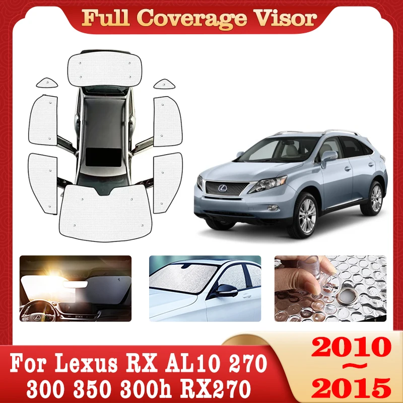 

Car Full Coverage Sunshade For Lexus RX AL10 270 300 350 300h RX270 2010~2015 Sun Windshield Side Window Visor Shaby Accessories