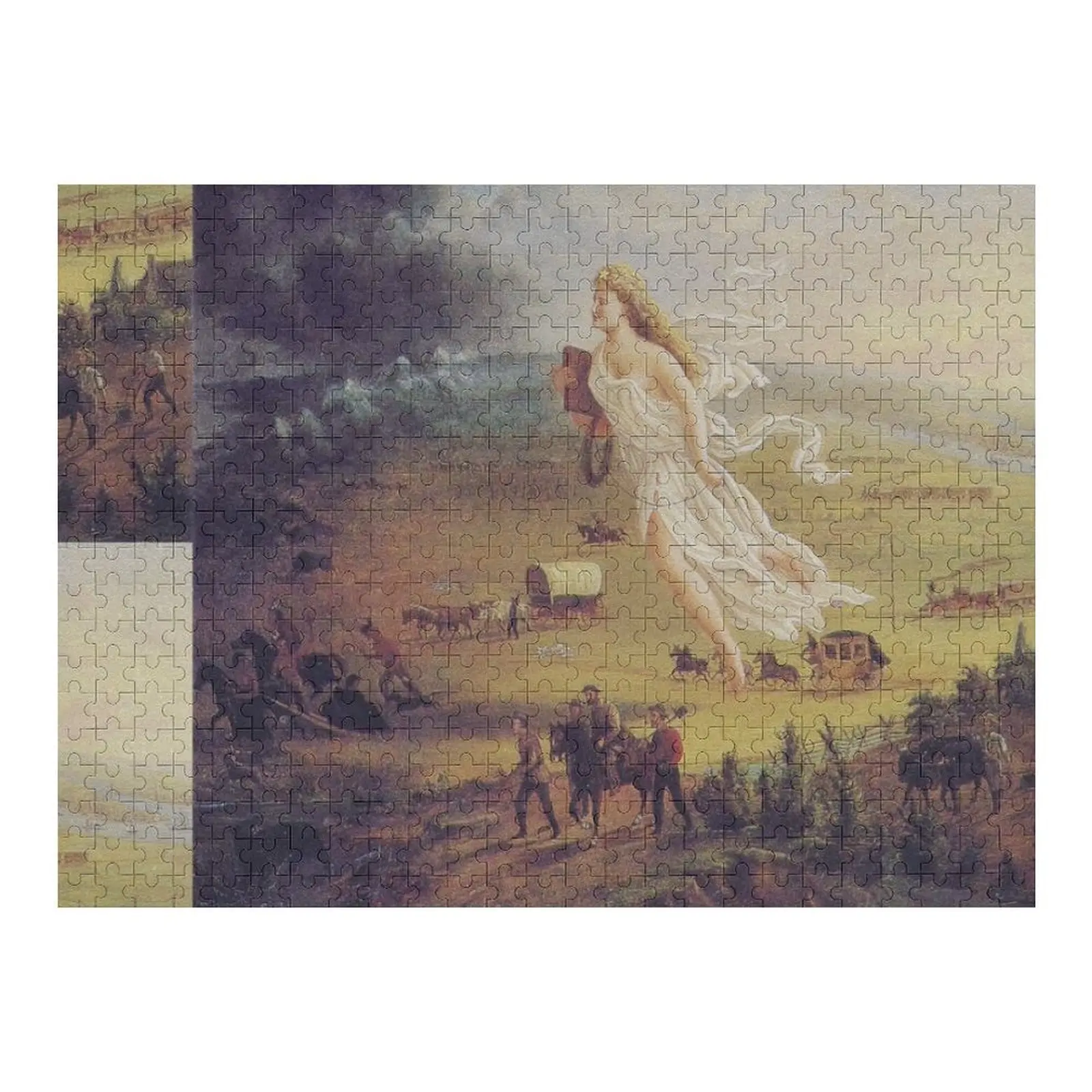 

Американский прогресс... Меннифест Destiny...1872 Пазл Рождественские подарки Искусство Персонализированный подарок с фотографией Пазл