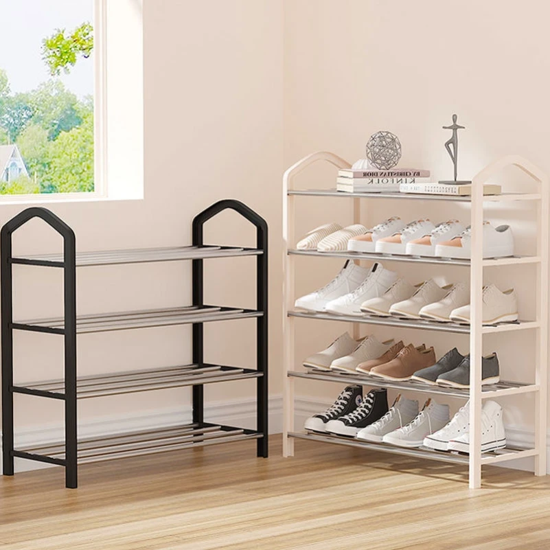 Simple shoe rack home economic dormitory female door dustproof storage shoe cabinet space small shoes shelf rack WF821330