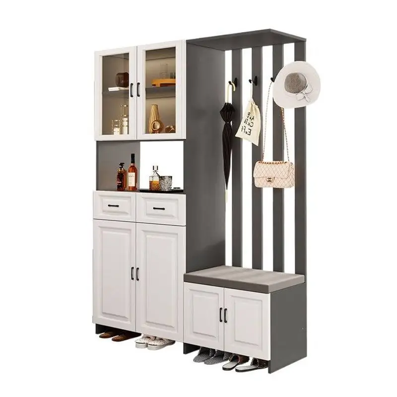 Light luxury entrance cabinet, shoe cabinet integrated, entrance partition cabinet